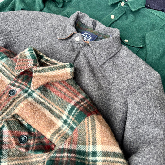 10x VINTAGE WOOL JACKETS (INCLUDING WOOLRICH)