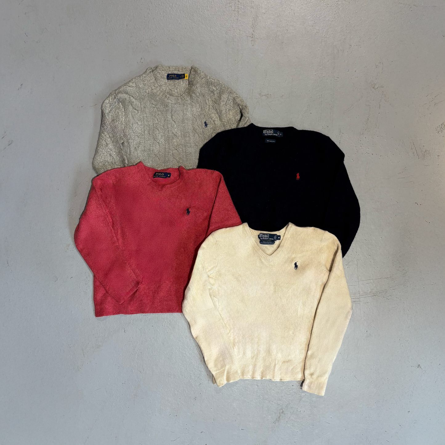 10x RALPH LAUREN SWEATERS (SHRUNK WOOL)