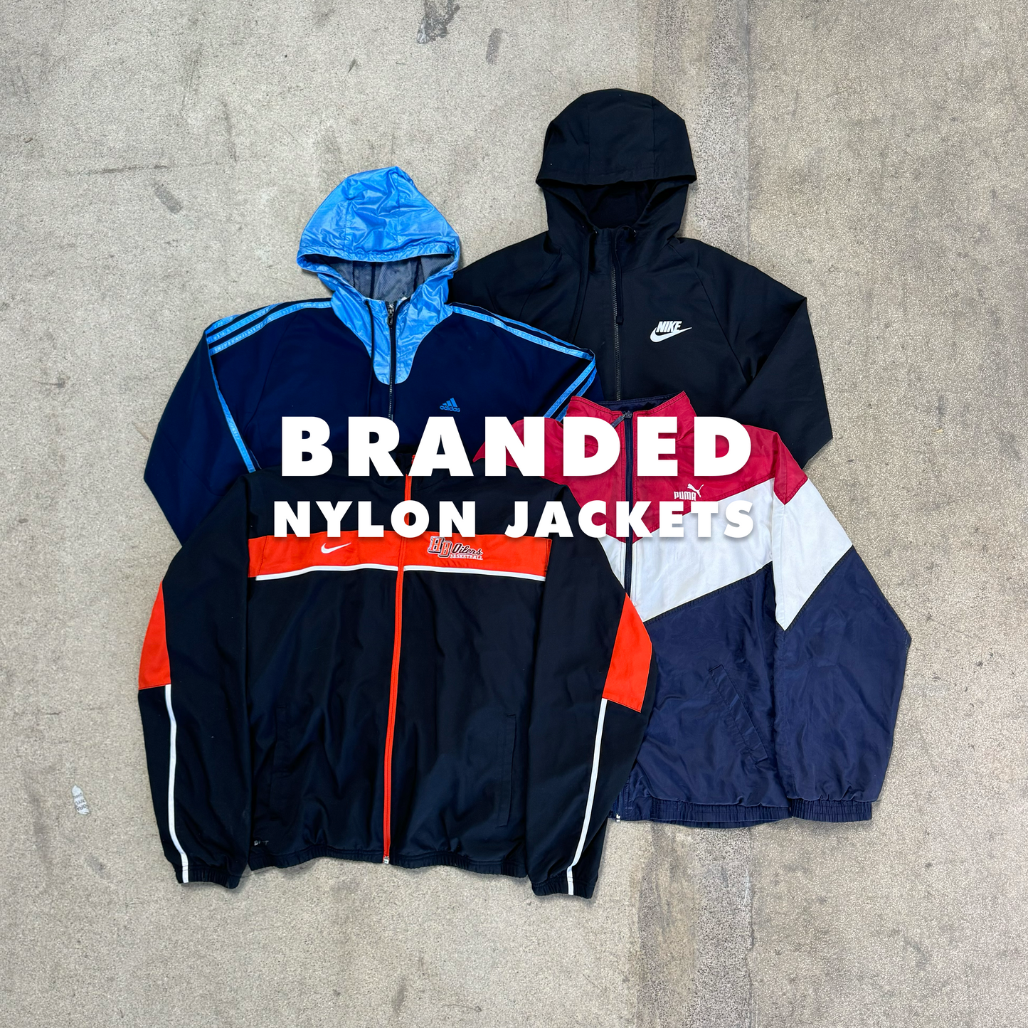 30X BRANDED NYLON JACKETS GRADE B