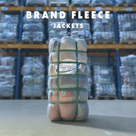 BRANDED FLEECE JACKETS BALE (80 PIECES)