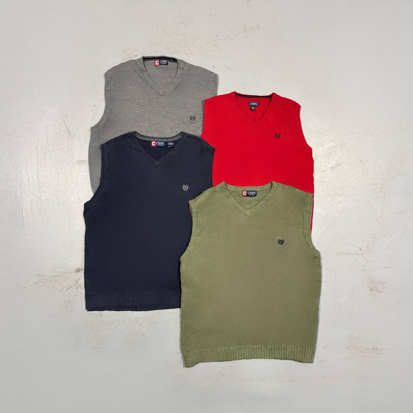 10x CHAPS BY RALPH LAUREN MAN SWEATER VESTS