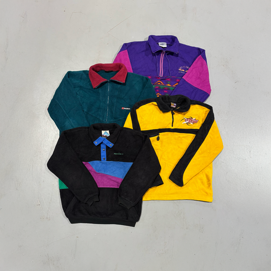 10x CRAZY MULTICOLOR FLEECE JACKETS