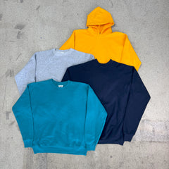 10x PLAIN SWEATSHIRTS GRADE B (Including RUSSELL)