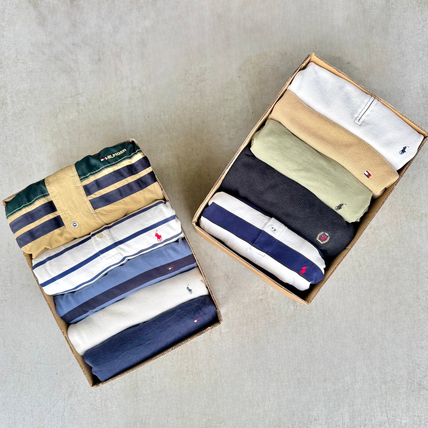 10x RALPH LAUREN & TOMMY HILFIGER VINTED RESELLER BOX GRADE B