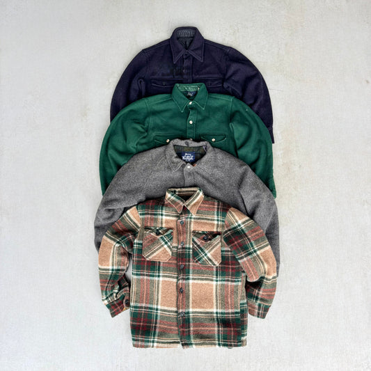 10x VINTAGE WOOL JACKETS (INCLUDING WOOLRICH)