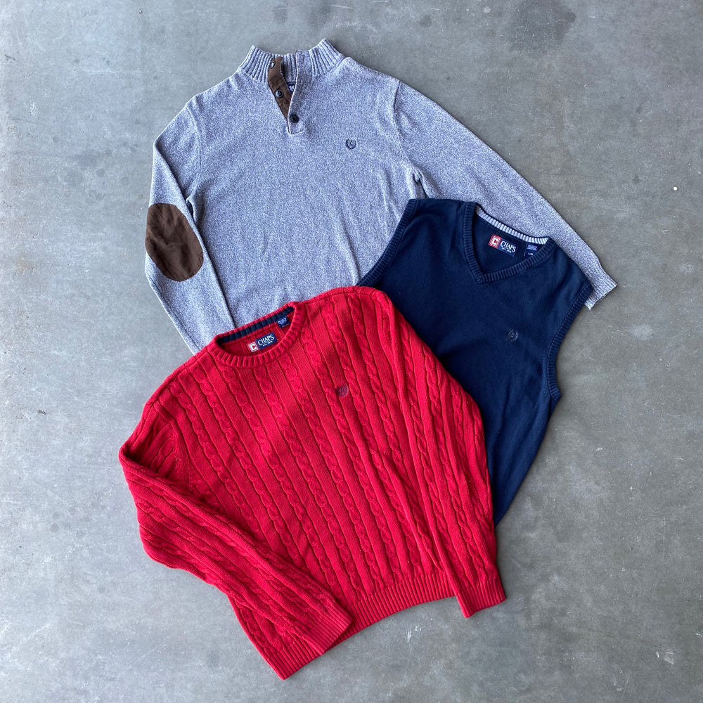 30X CHAPS RALPH LAUREN SWEATERS XXL+