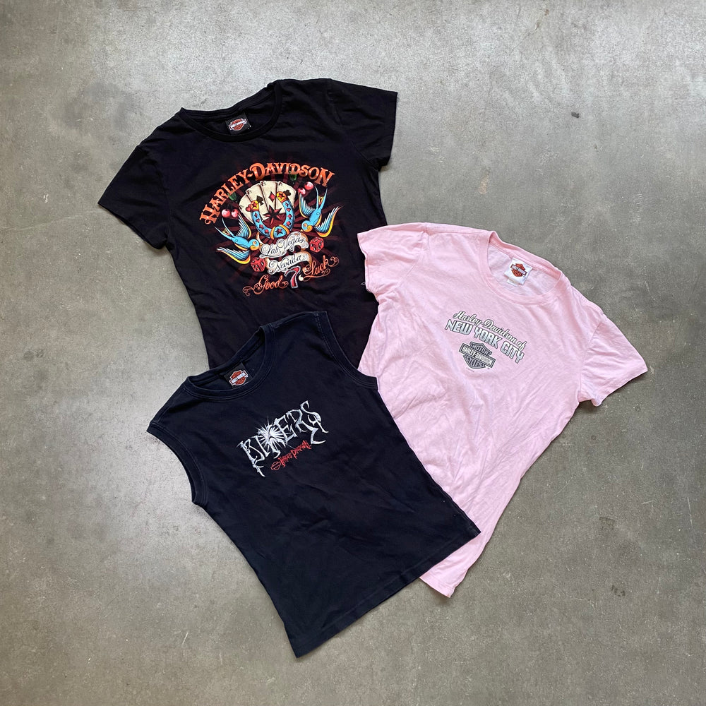 10x HARLEY DAVIDSON T-SHIRTS