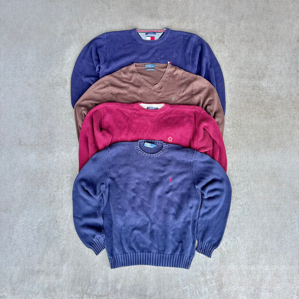 30x RALPH LAUREN & TOMMY HILFIGER SWEATERS