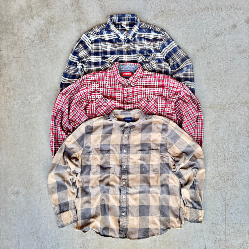 30x VINTAGE FLANNEL SHIRTS