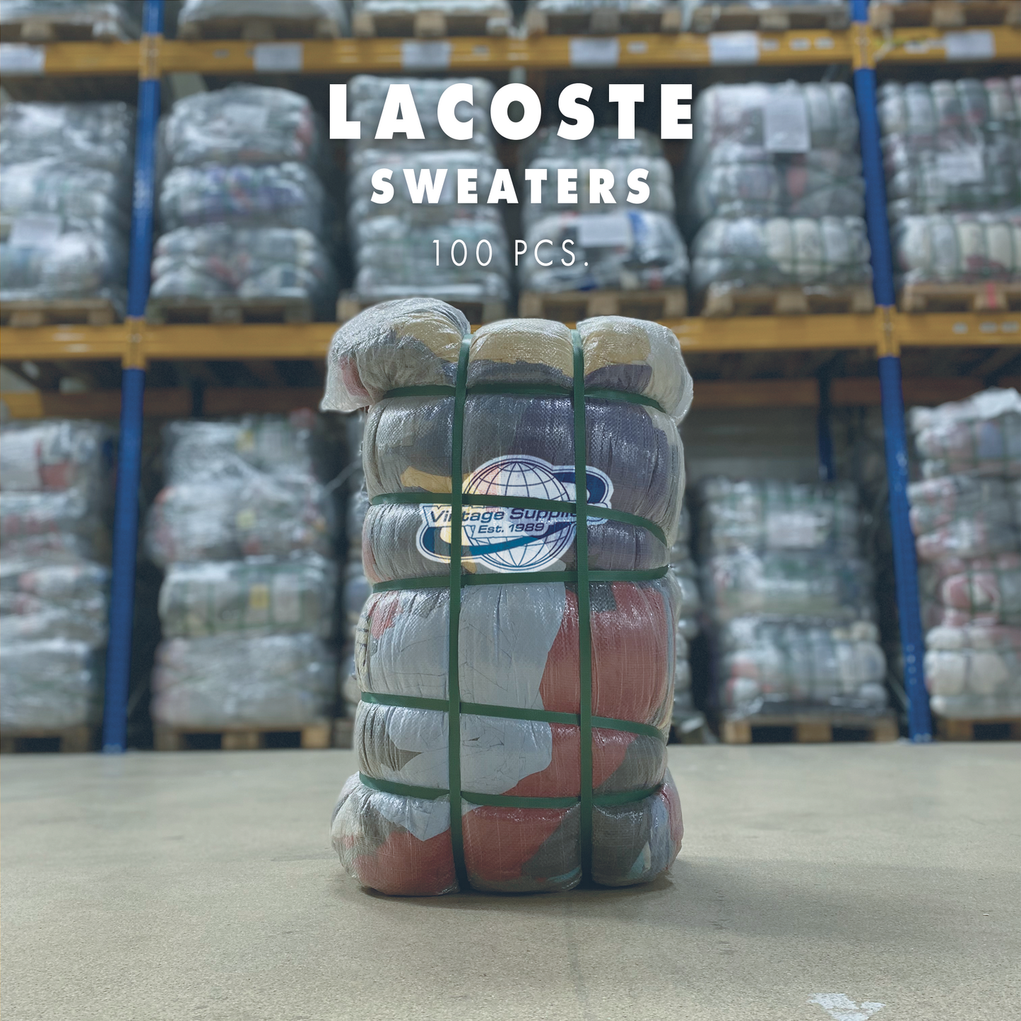 LACOSTE SWEATERS BALE (100 PIECES)