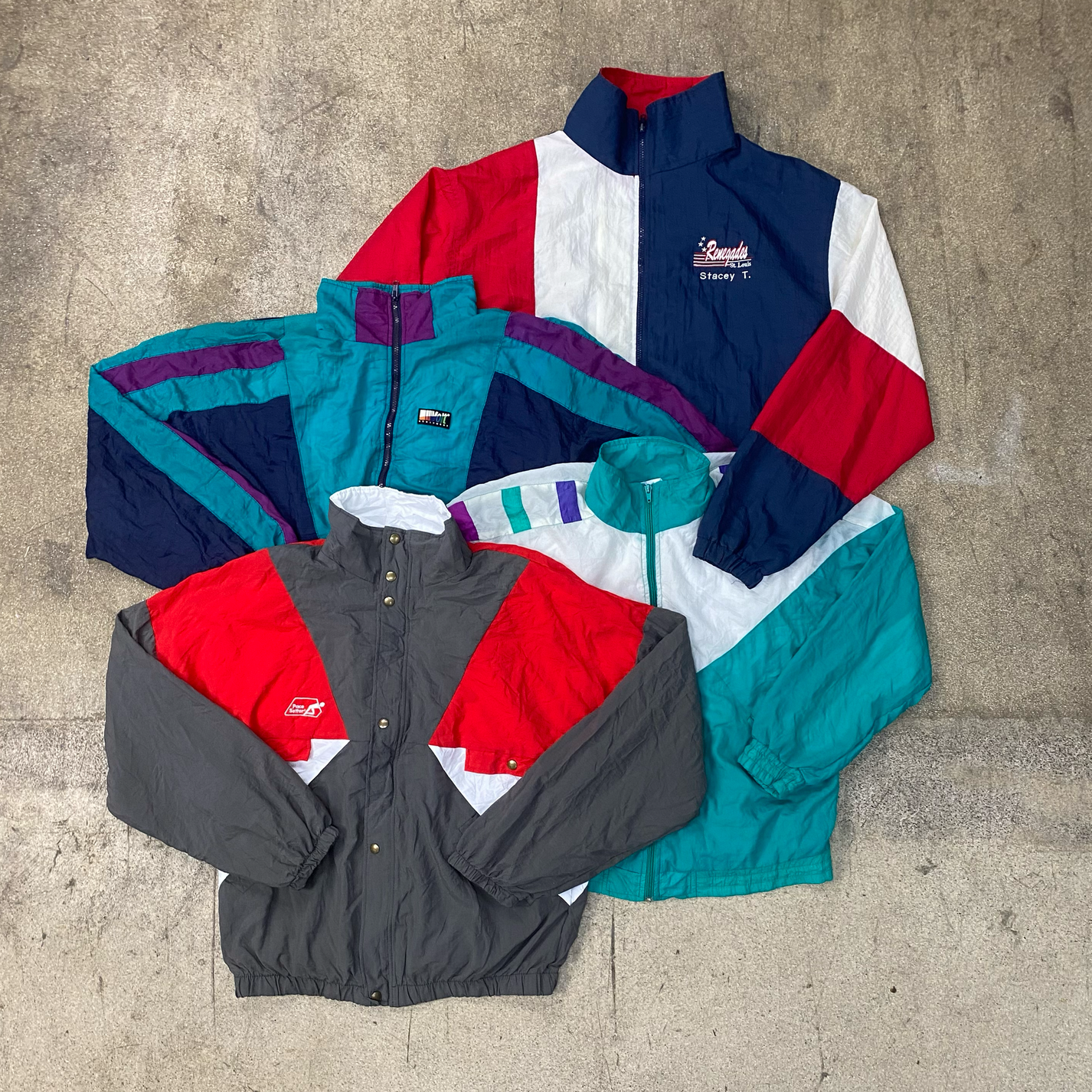 10x MULTICOLOR JACKETS – Vintage Suppliers 1989