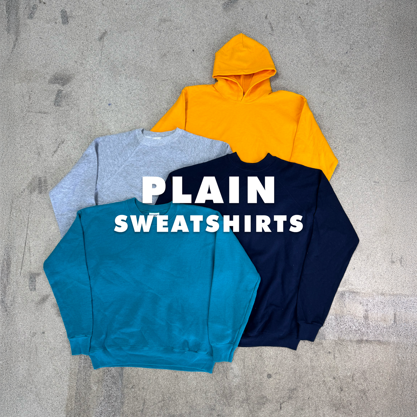 30x PLAIN SWEATSHIRTS