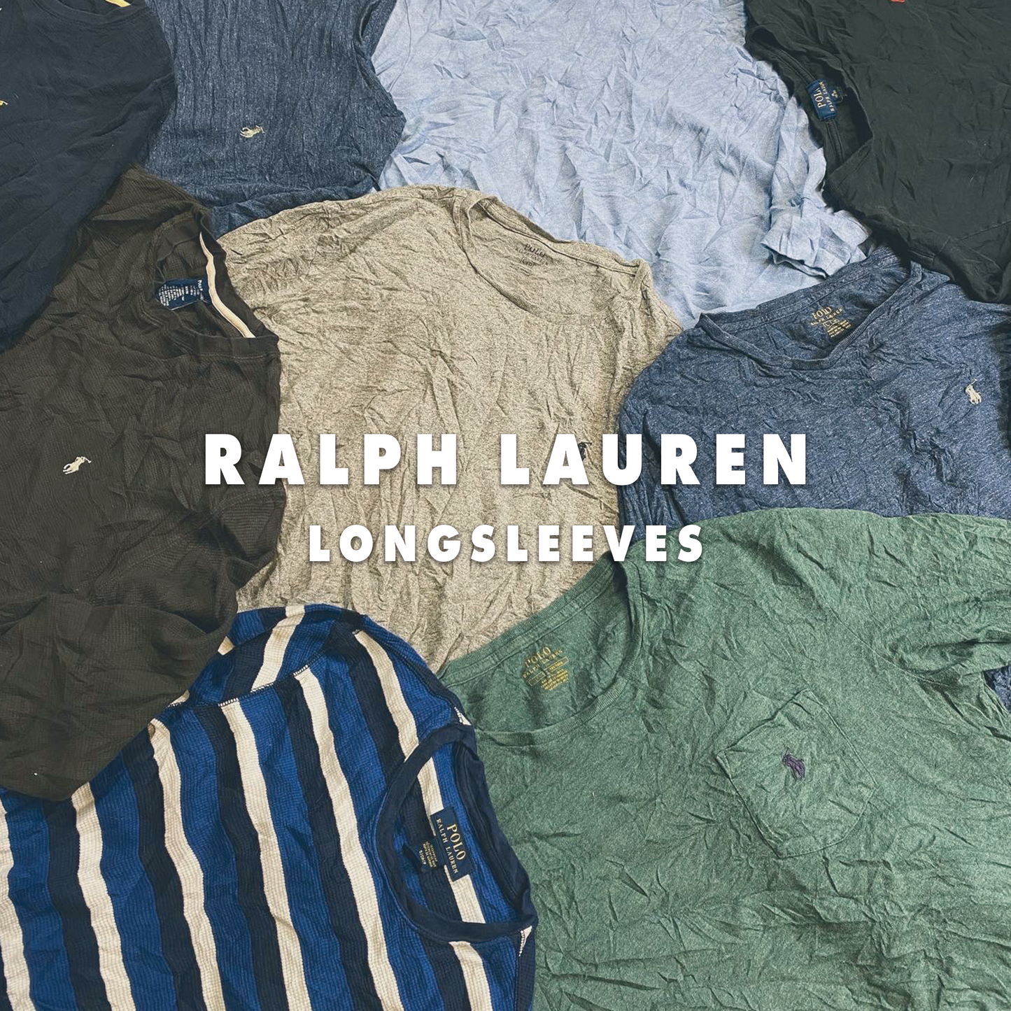 30x RALPH LAUREN LONG SLEEVE T-SHIRTS GRADE B