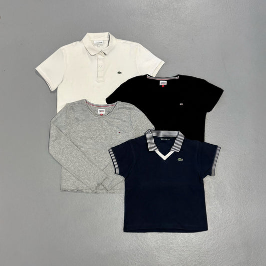 10x TOMMY/LACOSTE T-SHIRTS WOMEN GRADE B