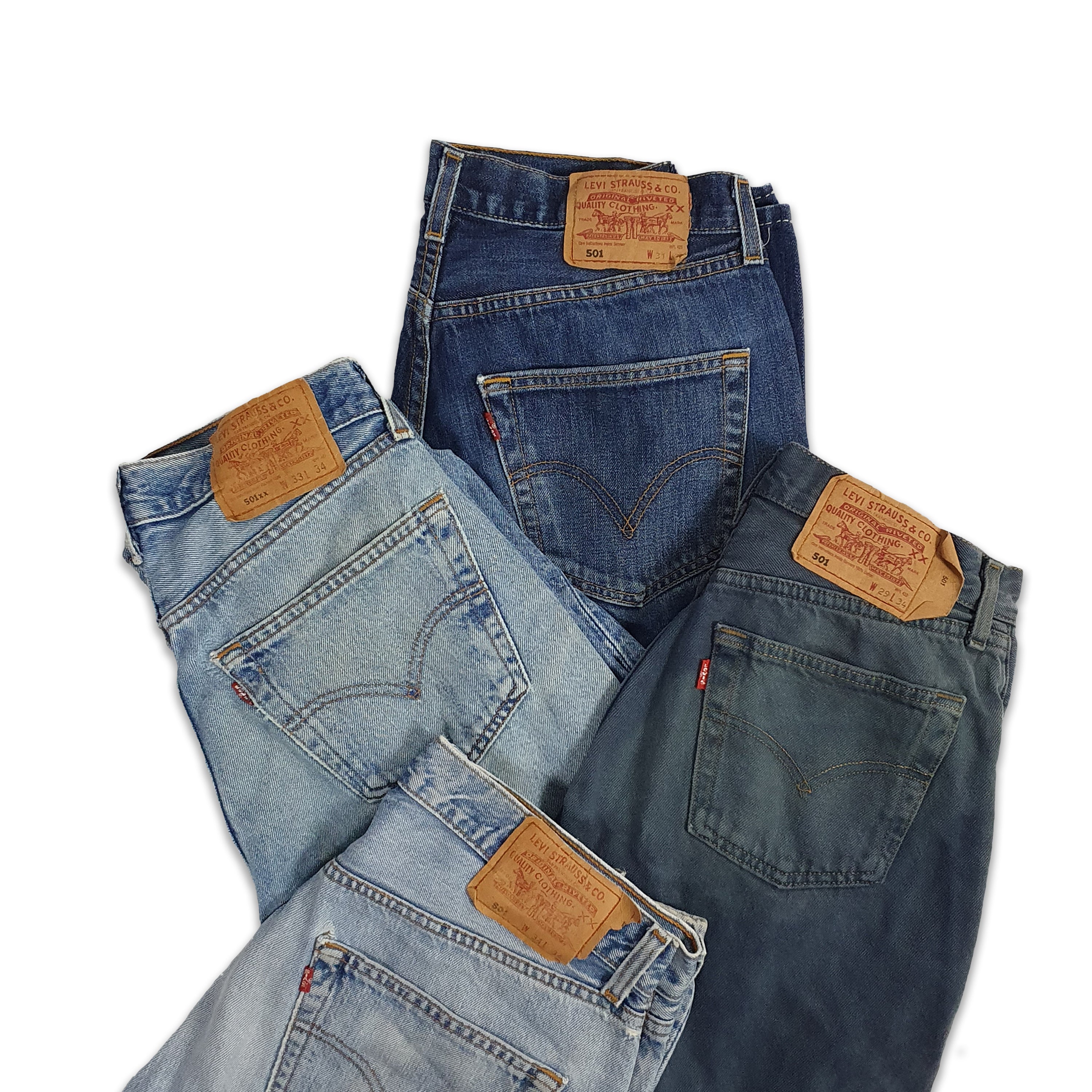 25KG LEVIS PANTS 501 505 GRADE A B Vintage Suppliers 1989